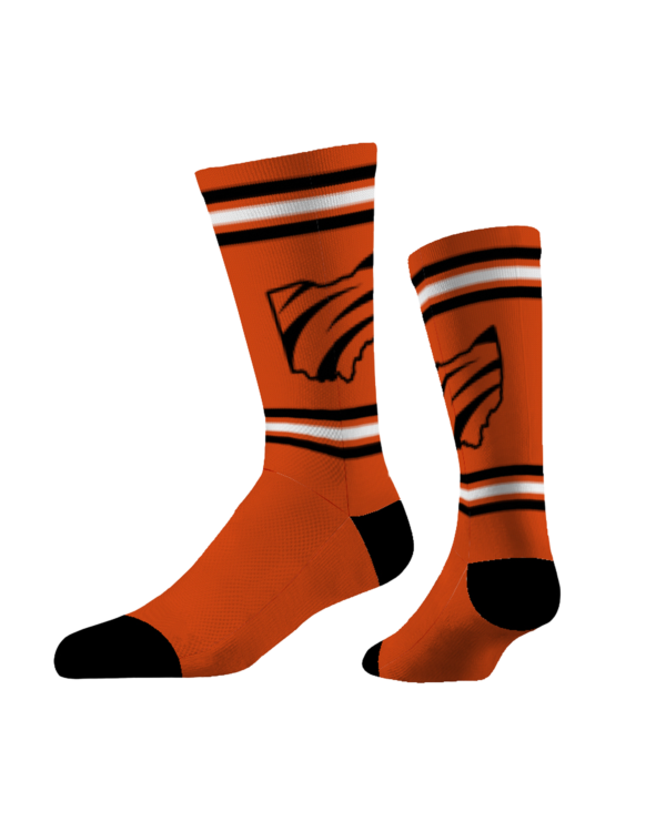 Tiger Stripe Ohio Socks