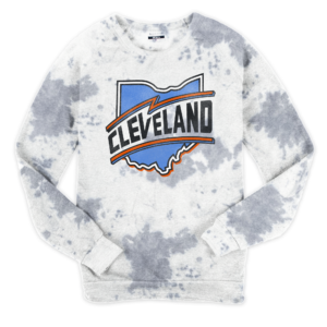 Cleveland Retro Tie Dye Sweatshirt