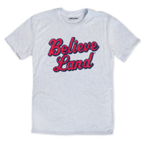 Believe Land Red/Blue Script T-Shirt