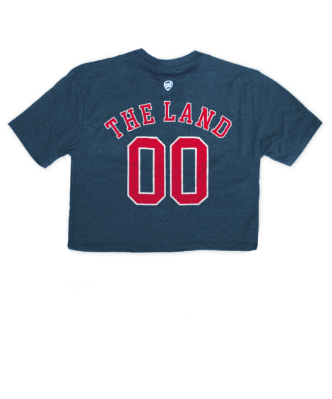 Cleveland Jersey Front/Back Navy Crop Top