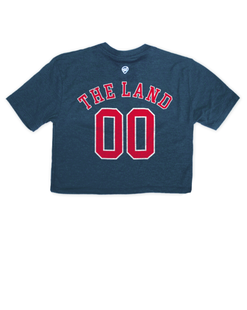 Cleveland Jersey Front/Back Navy Crop Top