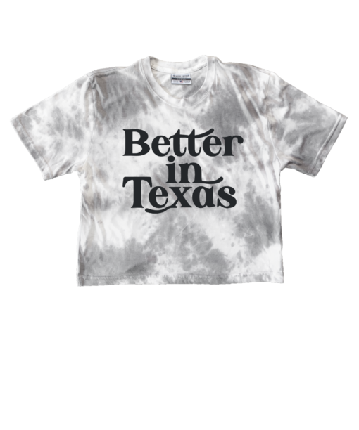 Better In Texas Tie Dye Crop Top