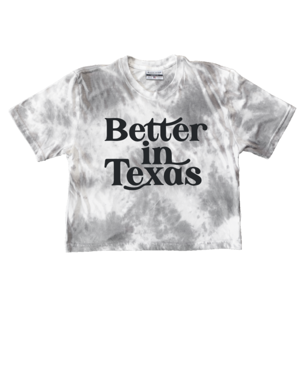 Better In Texas Tie Dye Crop Top