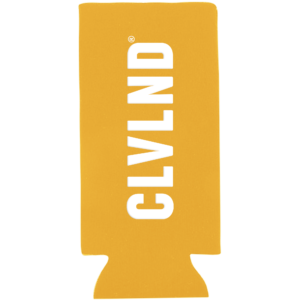 CLVLND Yellow Slim Can Cooler