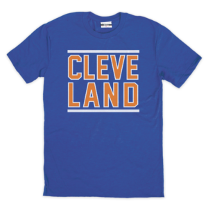 CLEVE LAND Blue T-Shirt