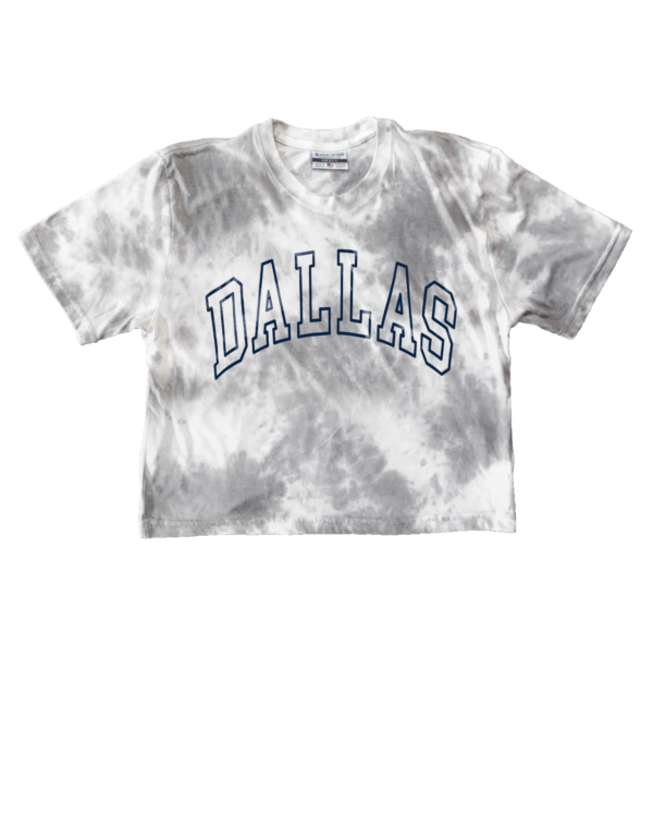Dallas Outline Tie Dye Crop Top
