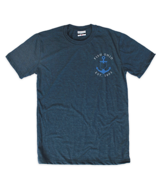 Fish Anchor Patch Front/Back Crew T-Shirt
