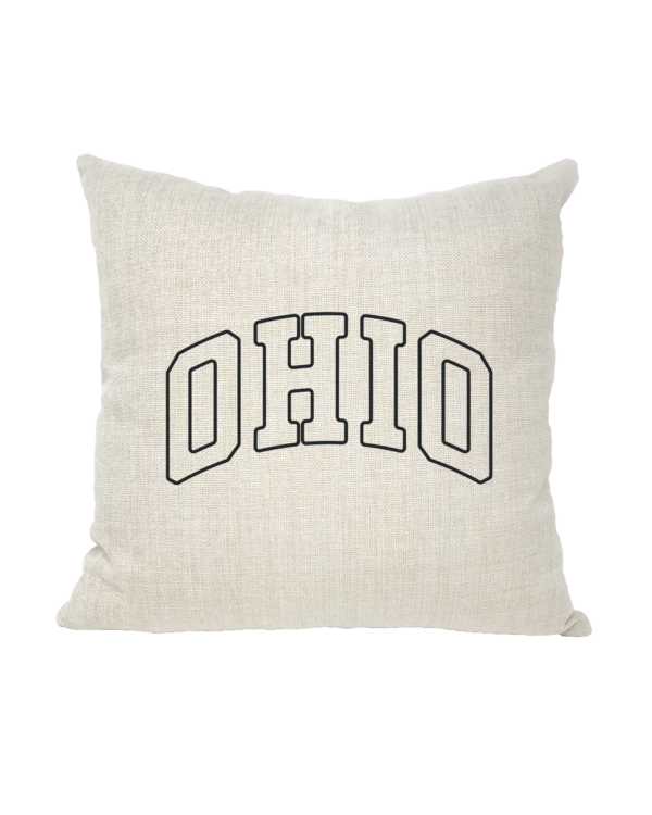 Ohio Outline Pillow