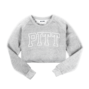 PITT Outline Crop Sweatshirt