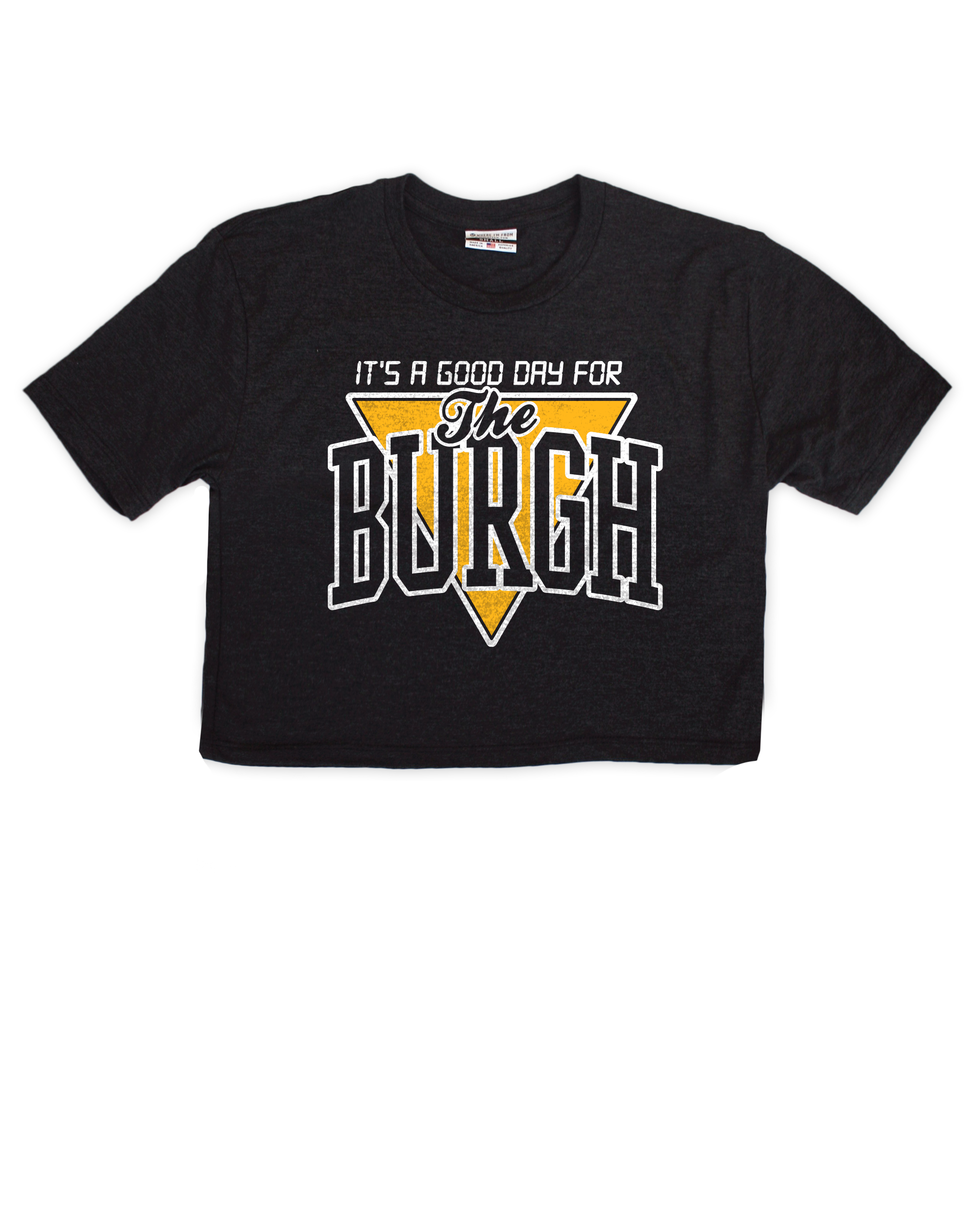 Where I'm from Apparel The Burgh Triangle Crop Top