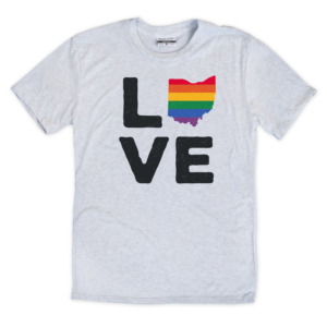 Love Ohio Rainbow T-Shirt