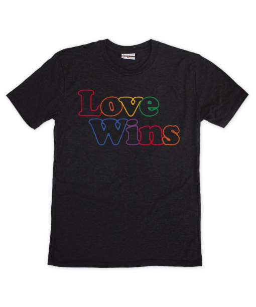 Love Wins Black Crew T-Shirt