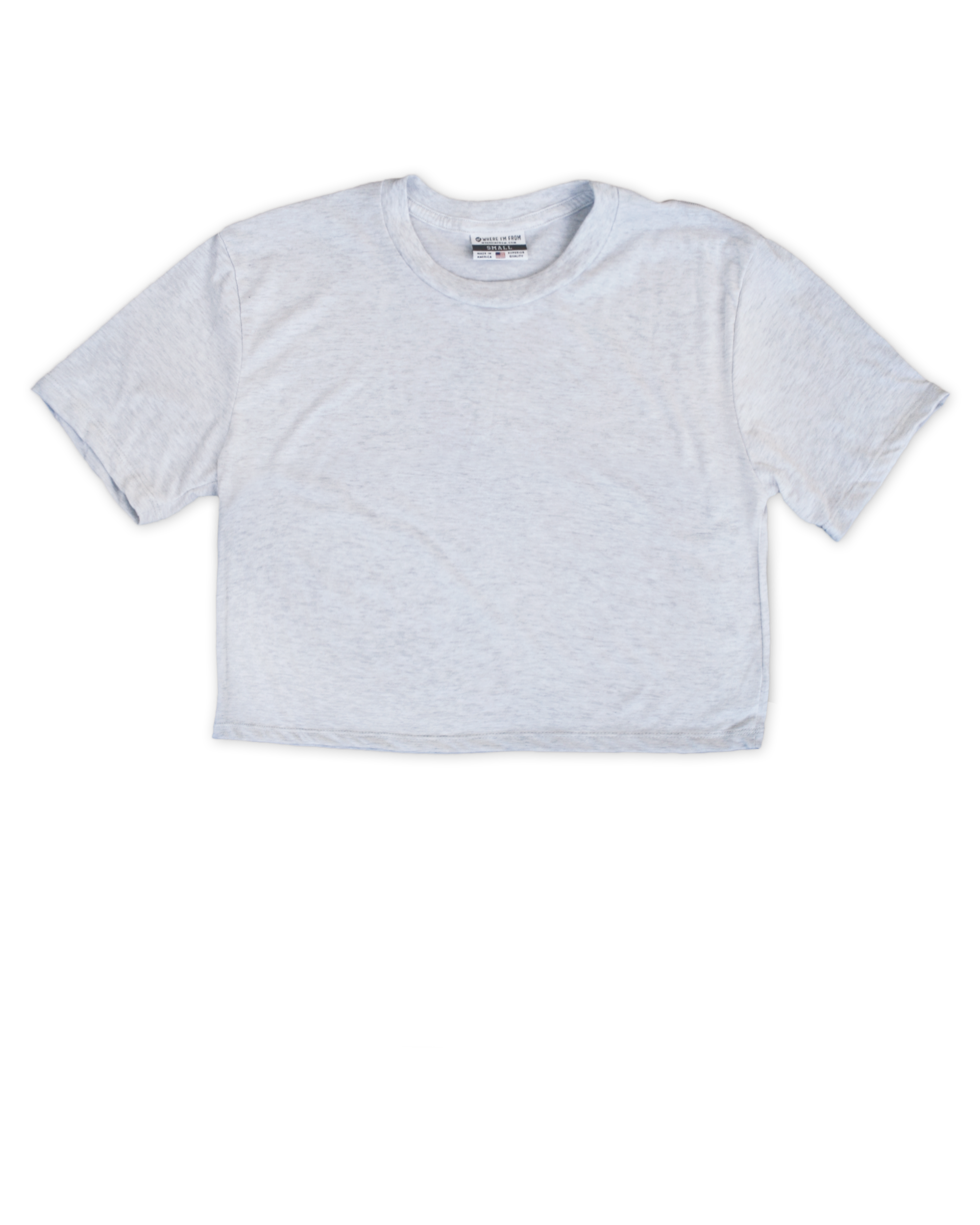 Plain white cropped t sales shirt