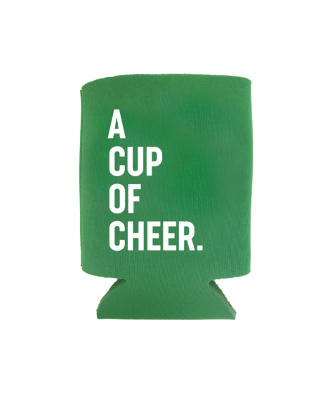 Cup Of Cheer Green Can Cooler