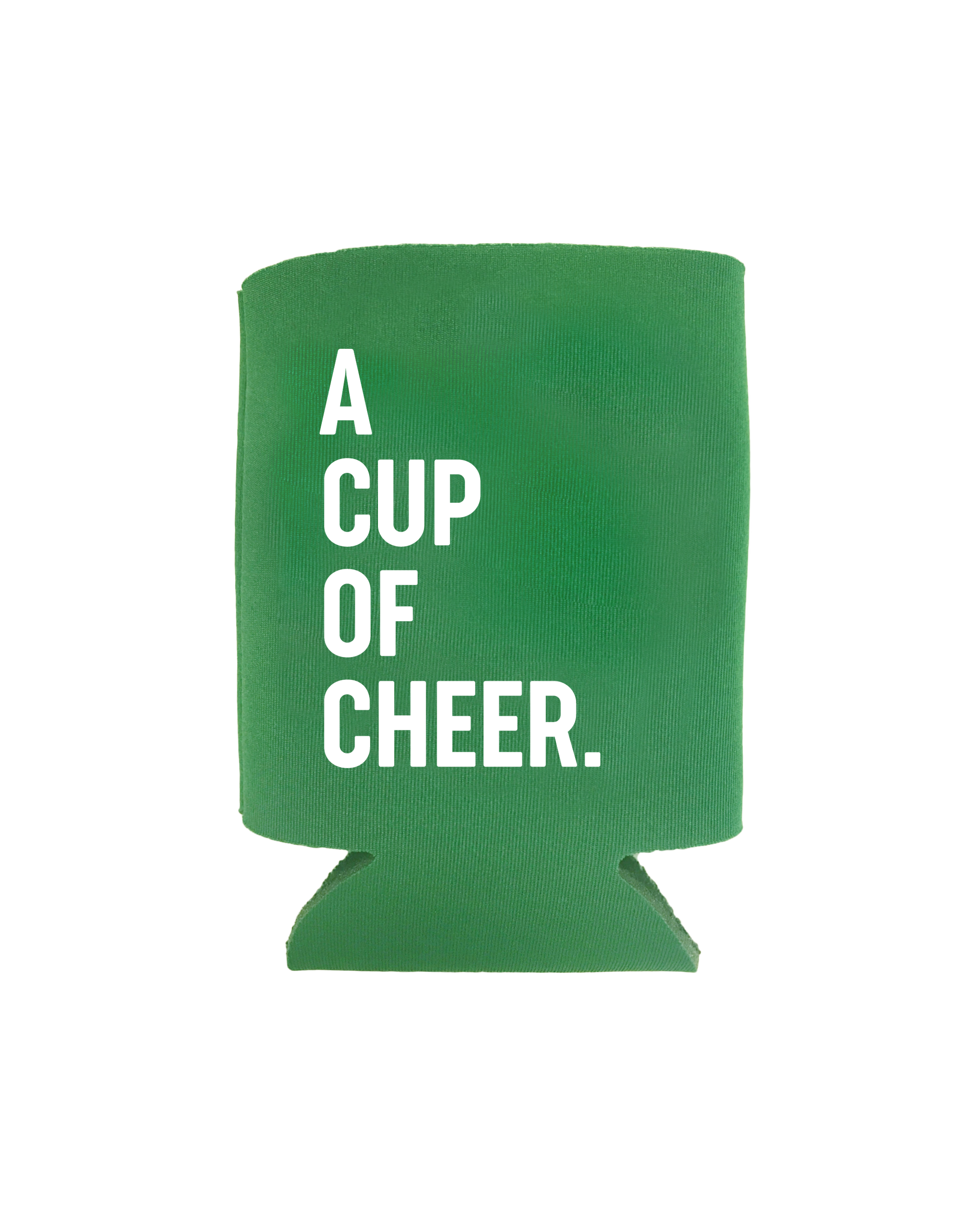 Cup Of Cheer Green Can Cooler