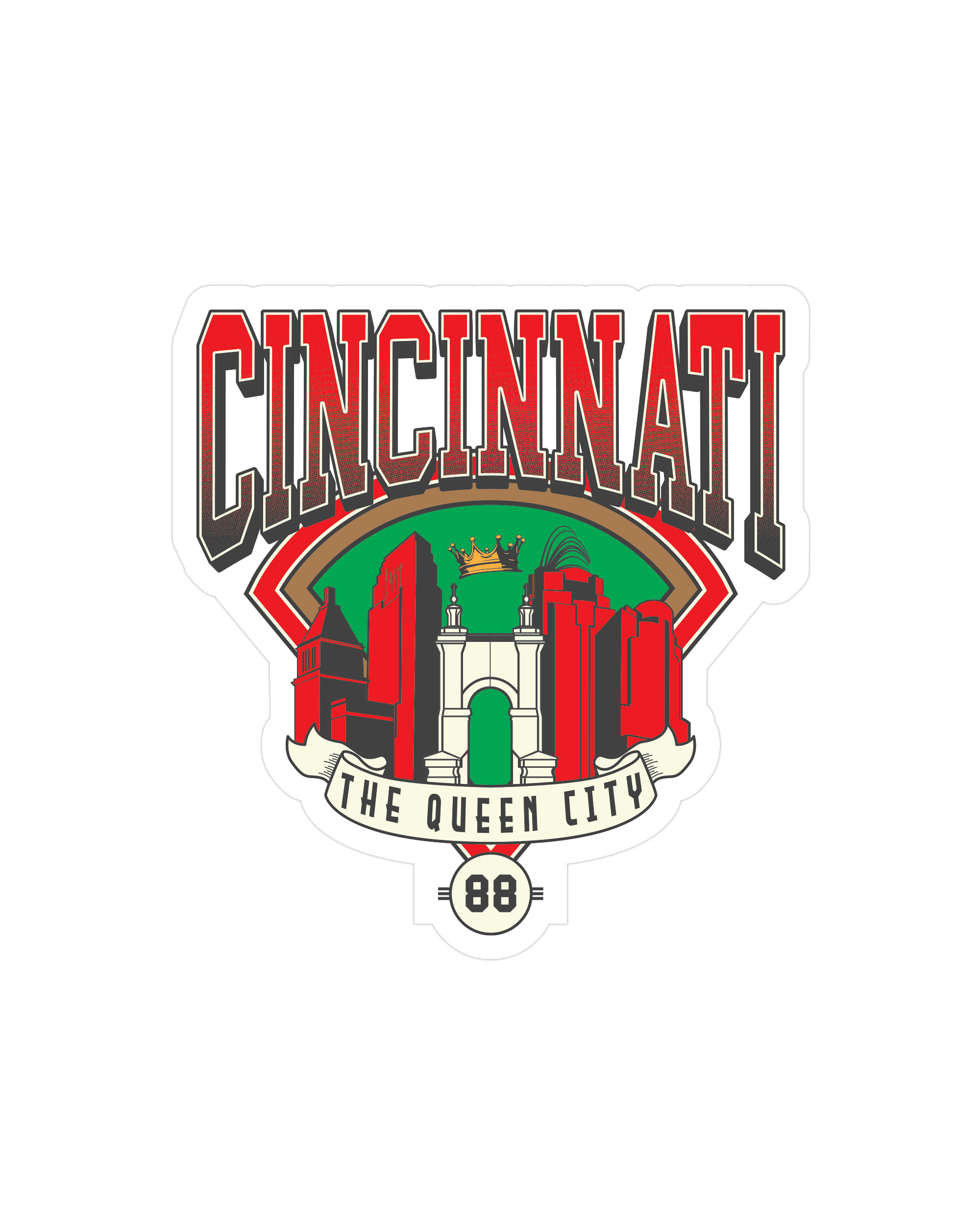 Cincinnati Field Sticker Sticker
