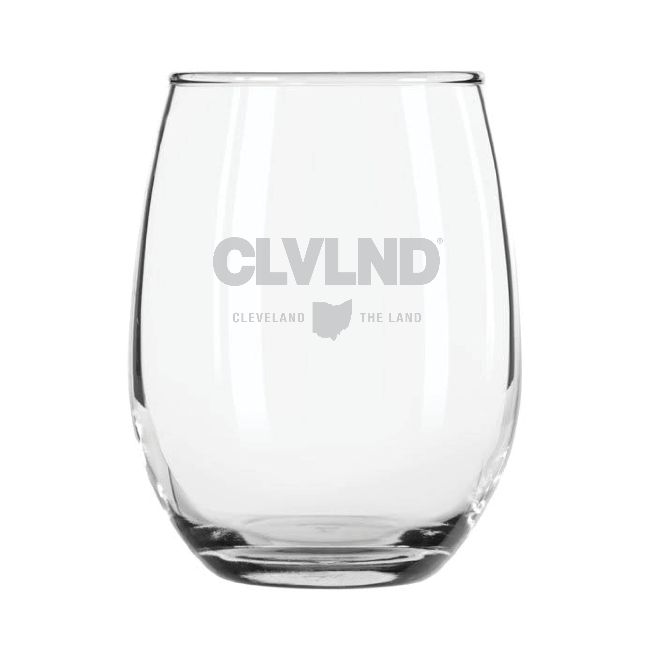 CLVLND State Wine Glass