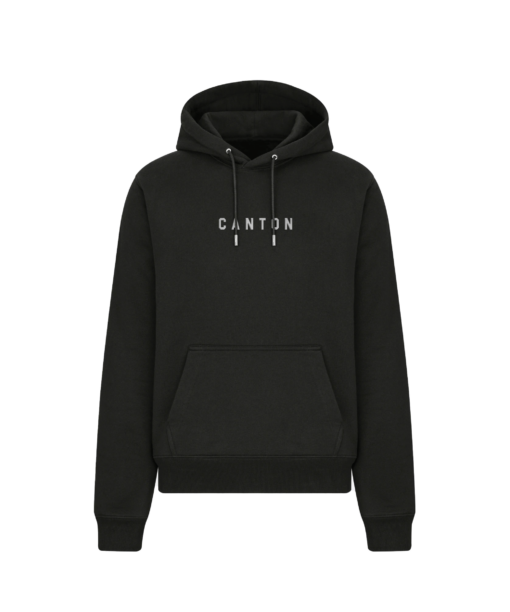 Simple Canton Embroidered Cotton Hoodie