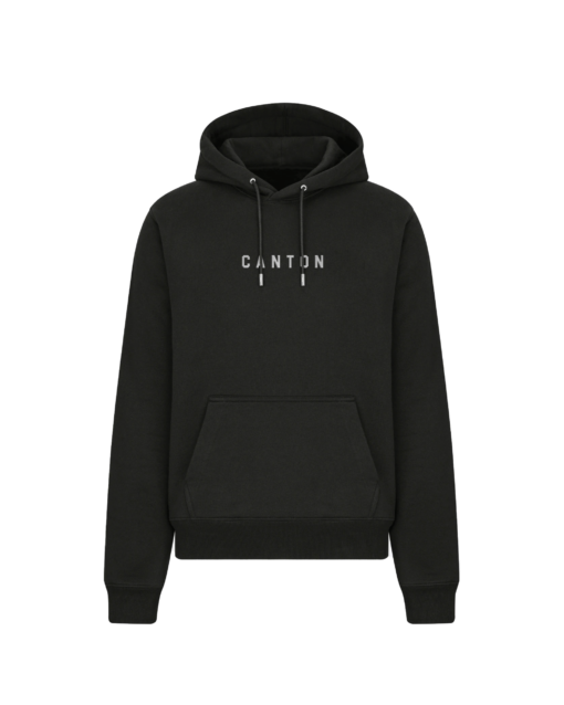 Simple Canton Embroidered Cotton Hoodie