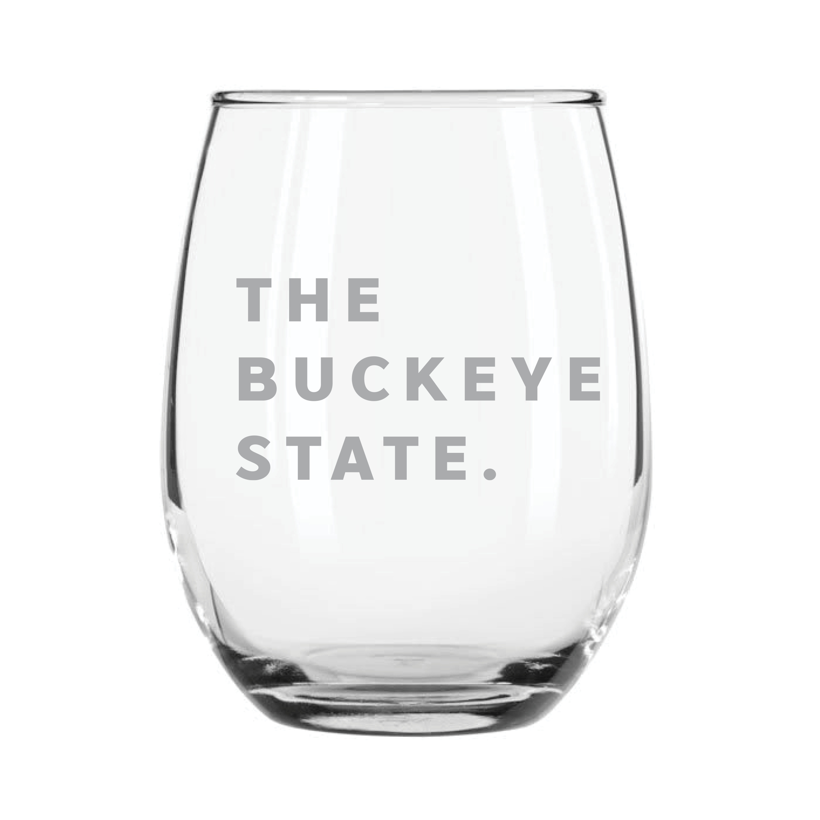 The Buckeye State Wine Glass