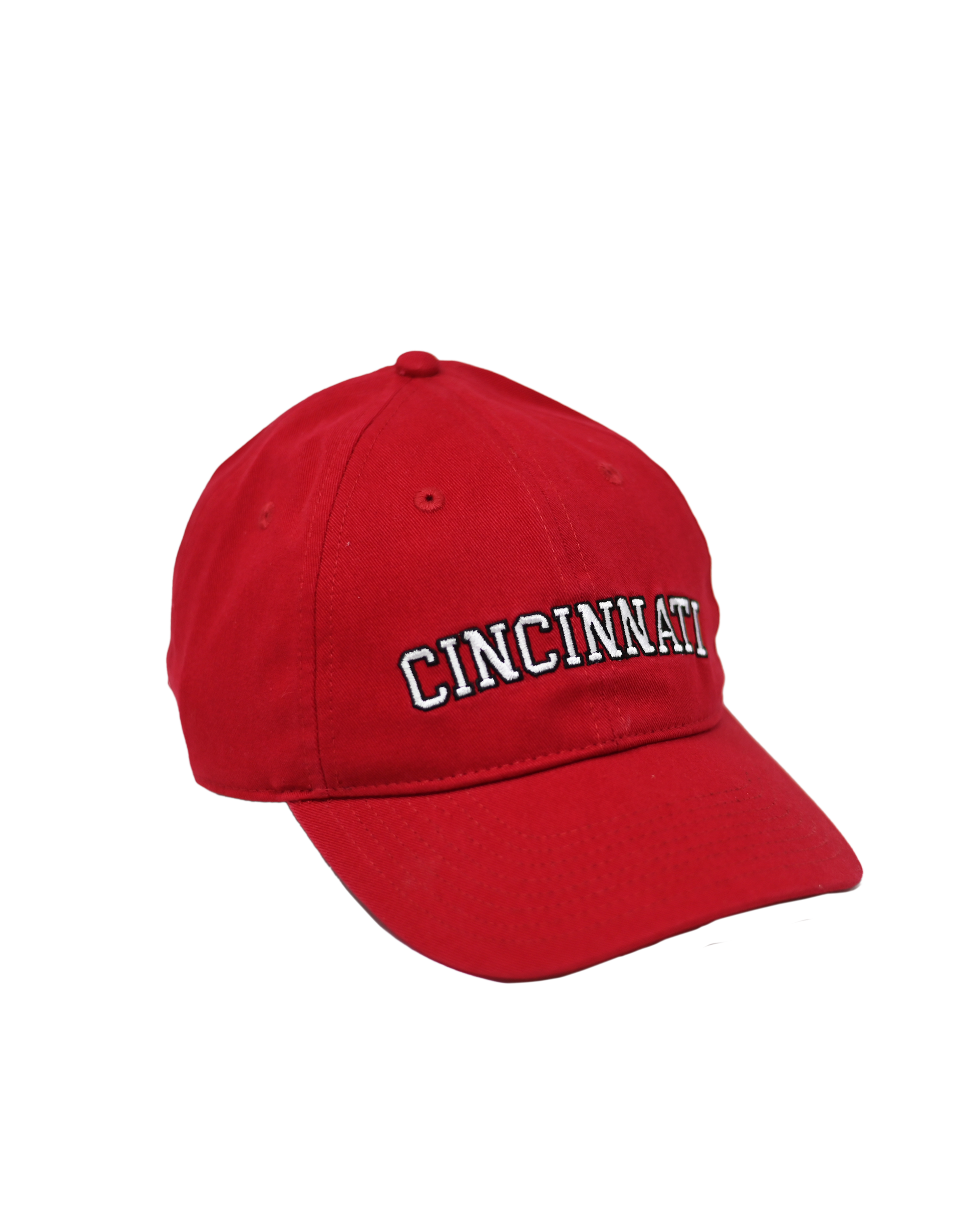 Cincinnati Block Red Dad Hat Hat