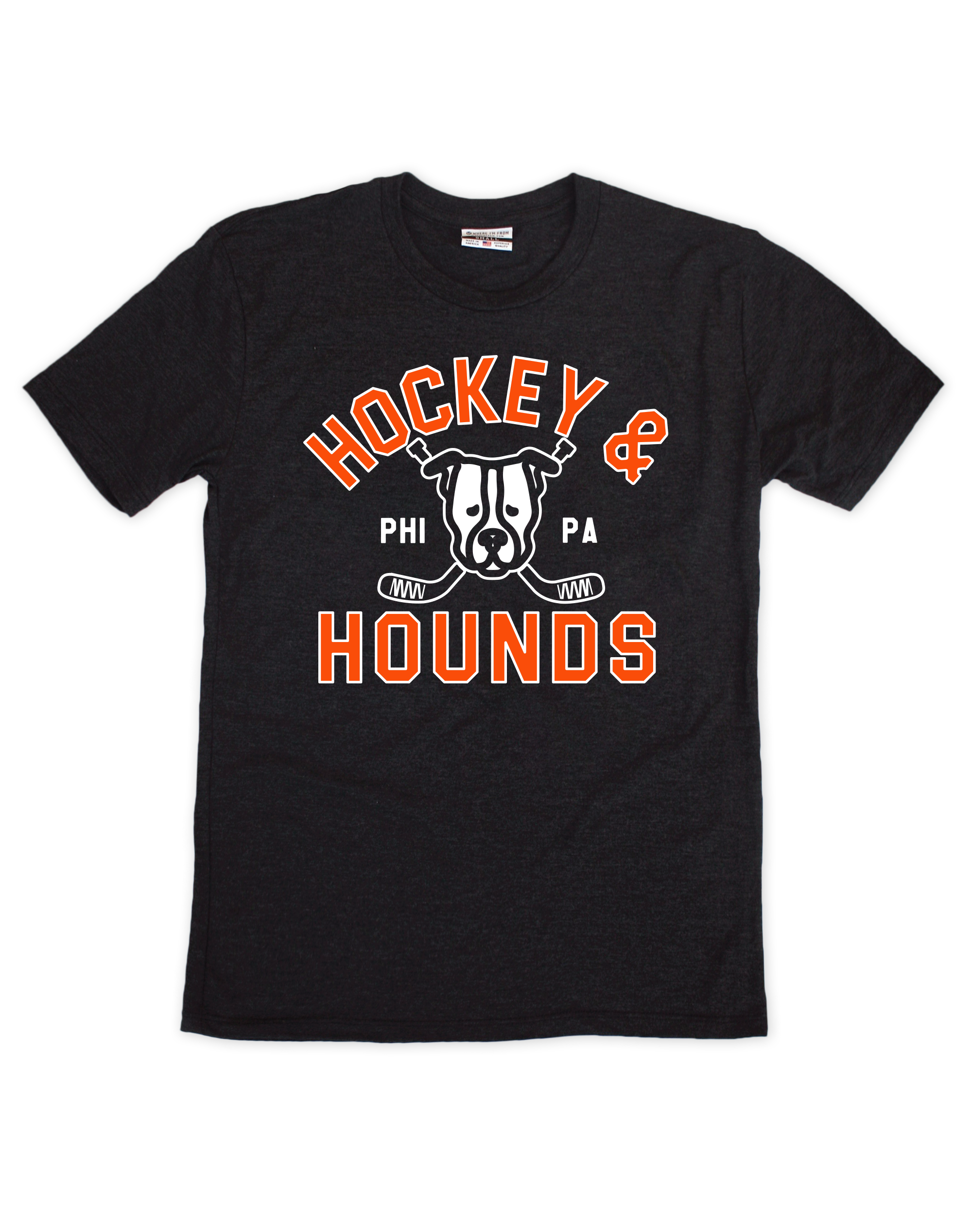 Hockey & Hounds Black Tee