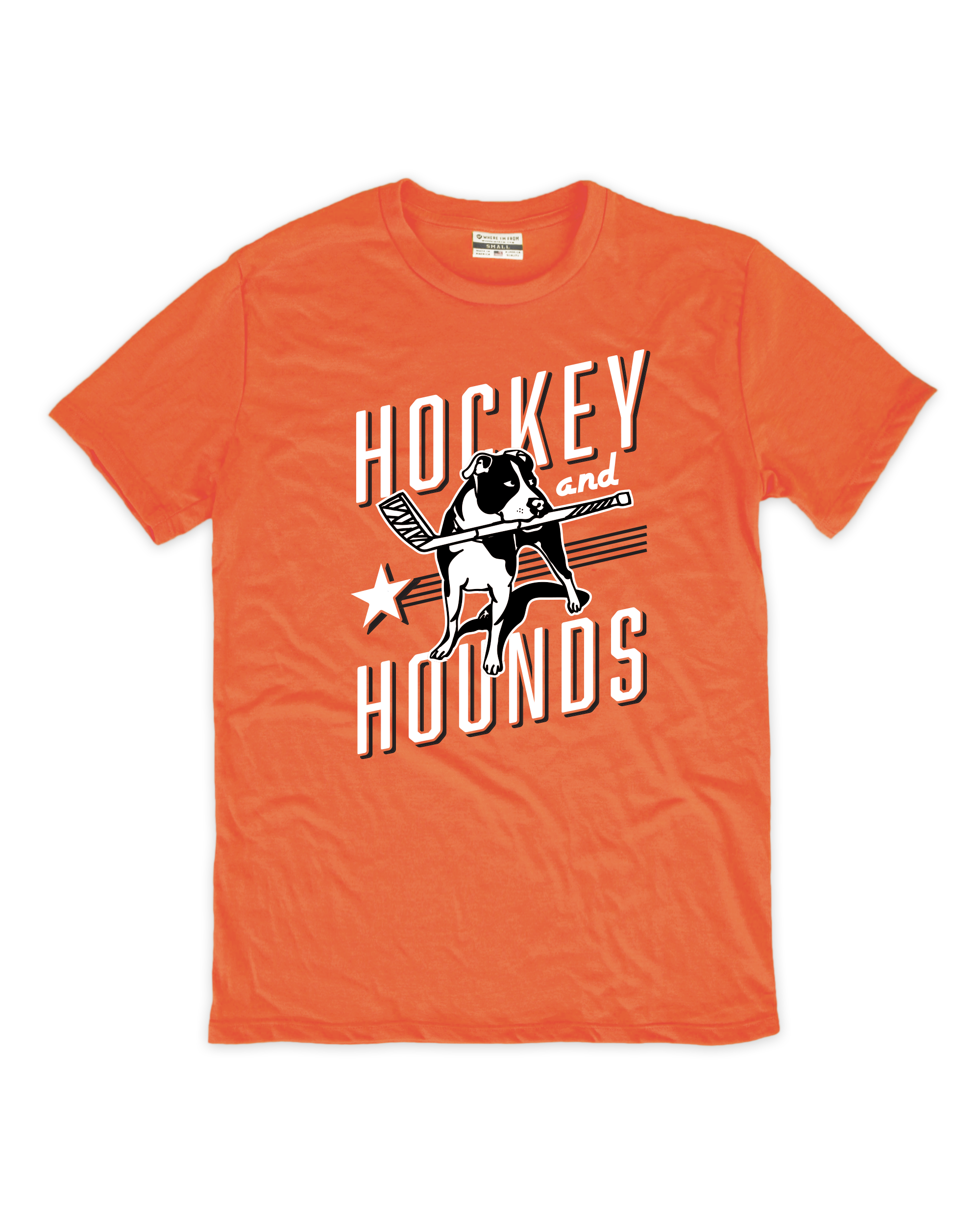 Hockey & Hounds Orange Tee