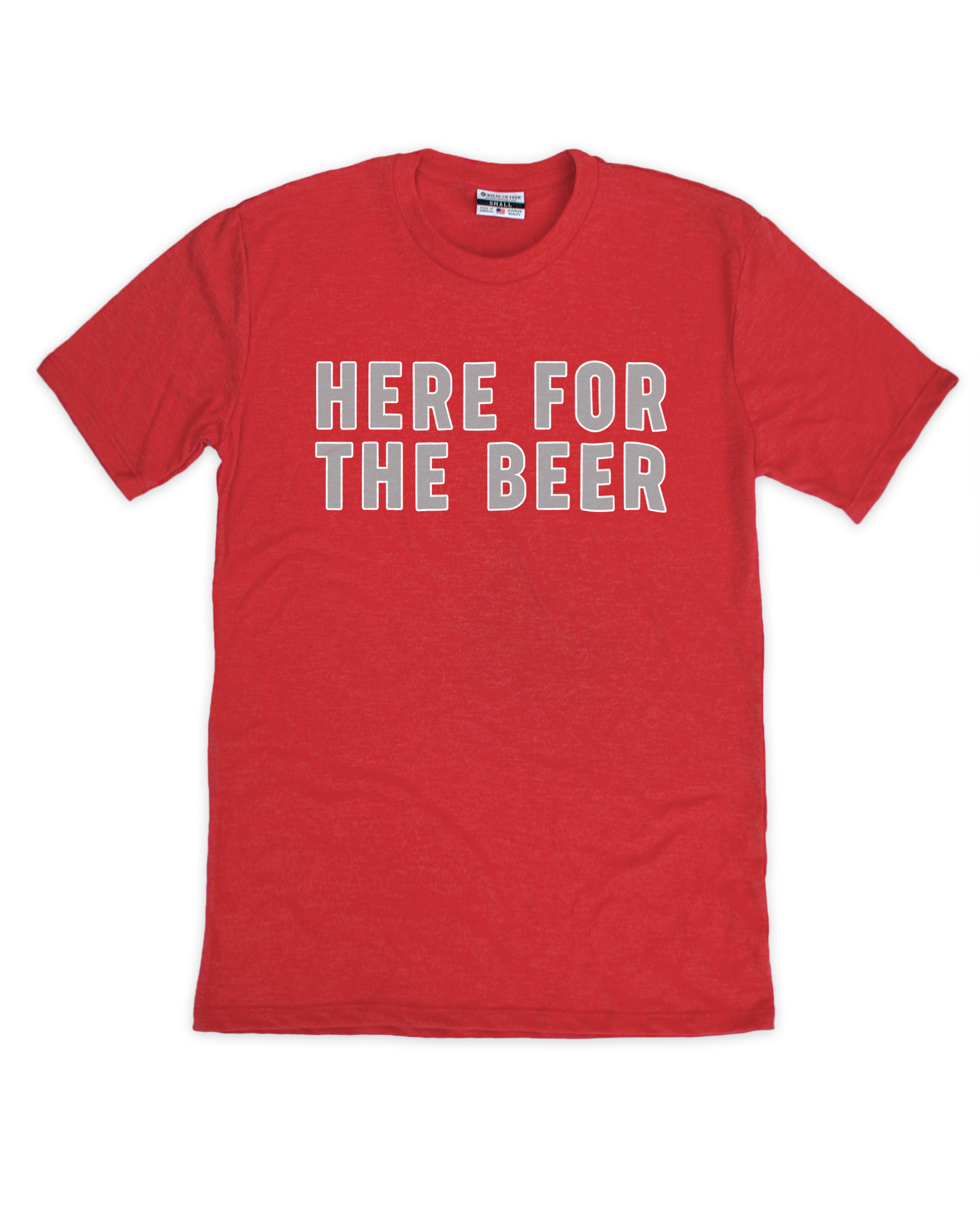 Here For Beer Red