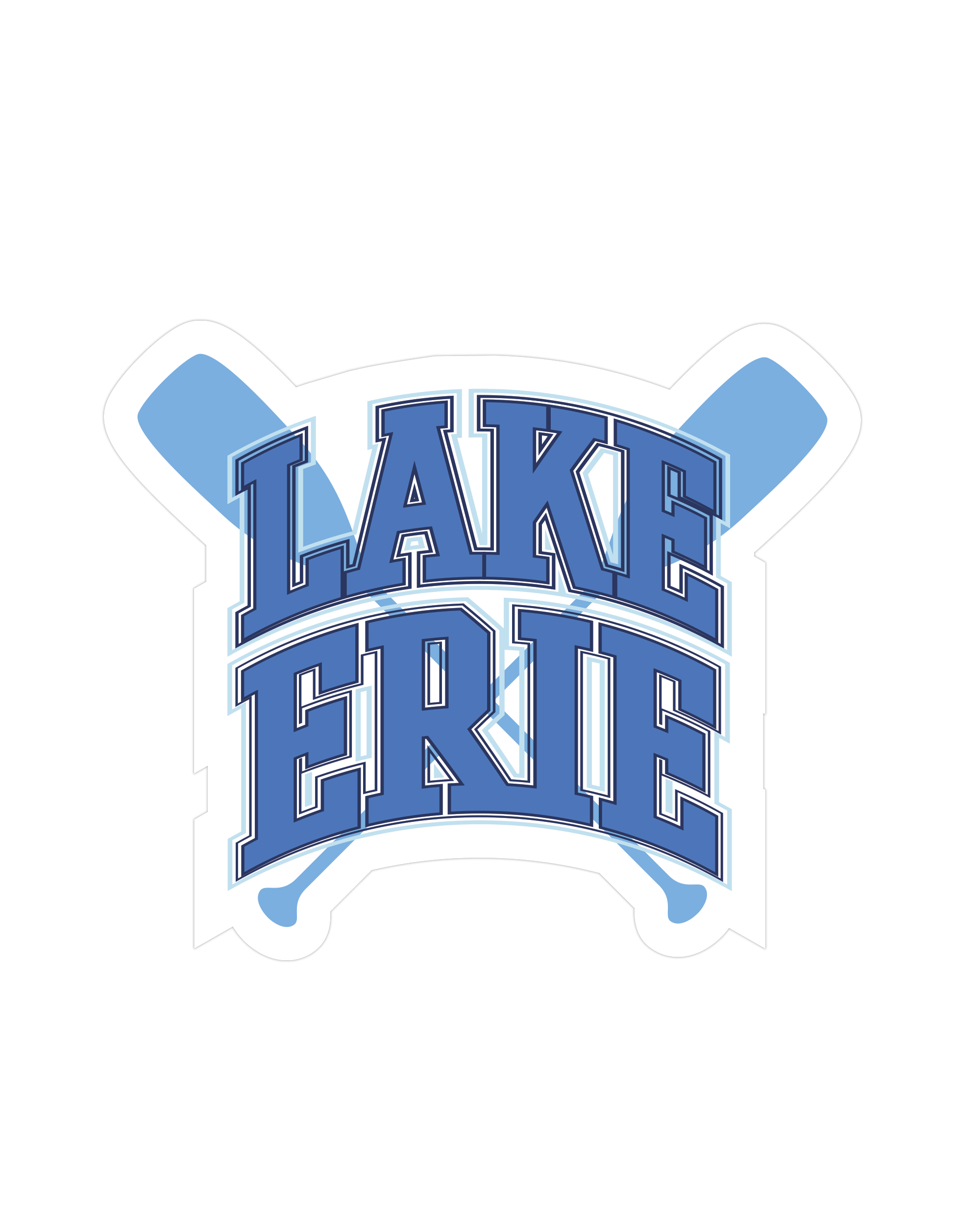 Lake Erie Paddles Sticker Sticker