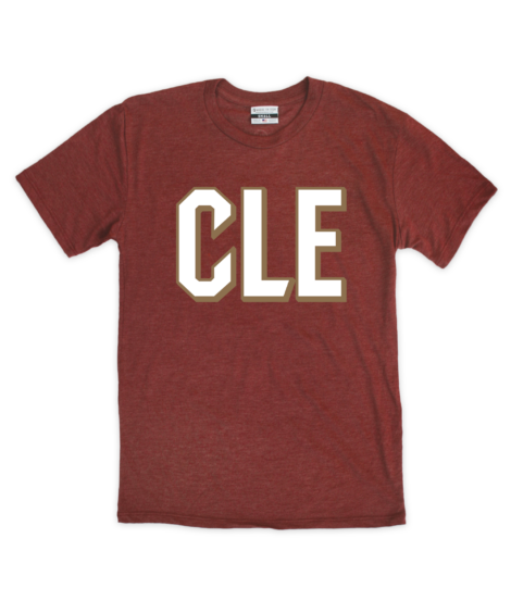 CLE Shadow Maroon Crew T-Shirt