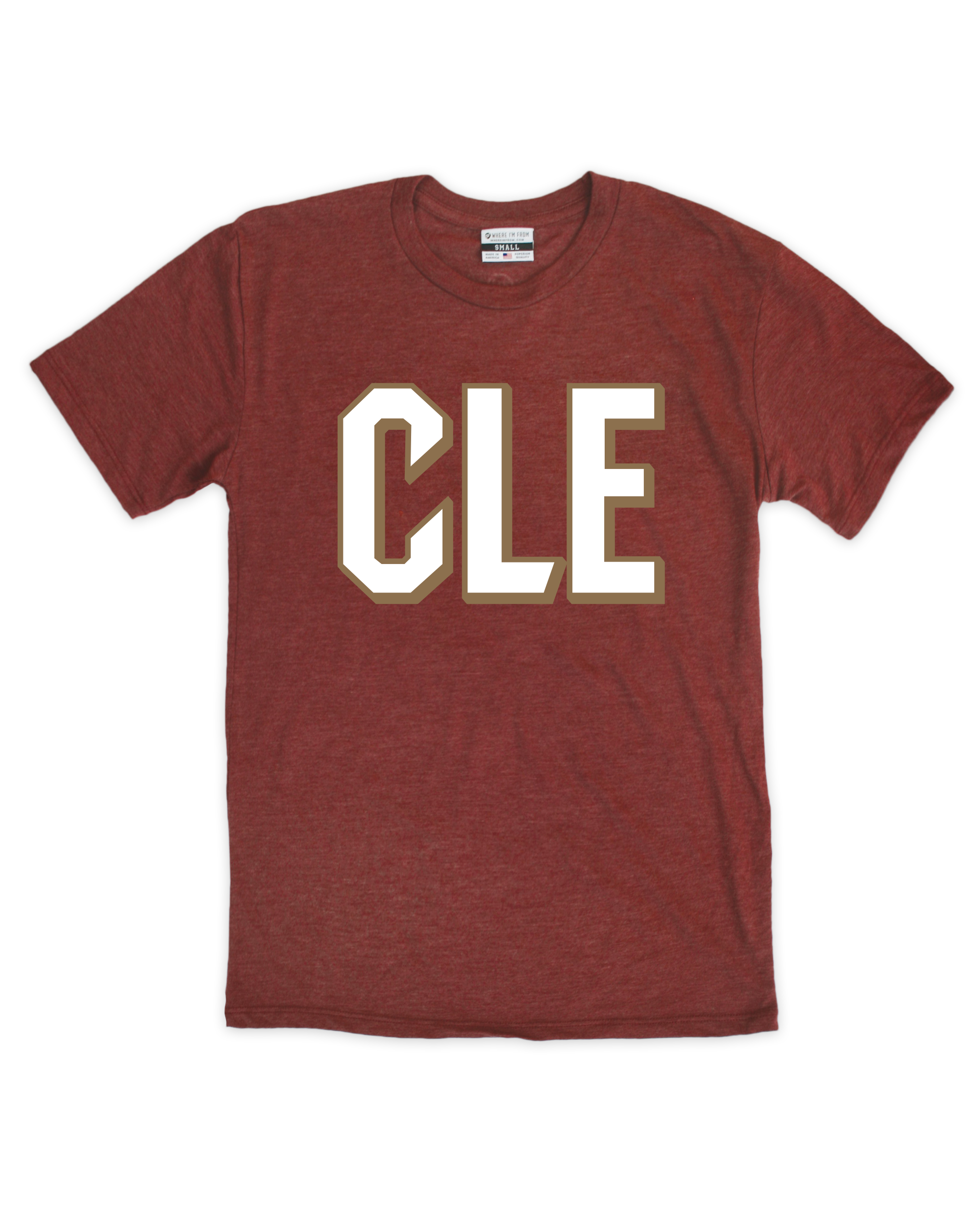 CLE Shadow Maroon Crew T-Shirt