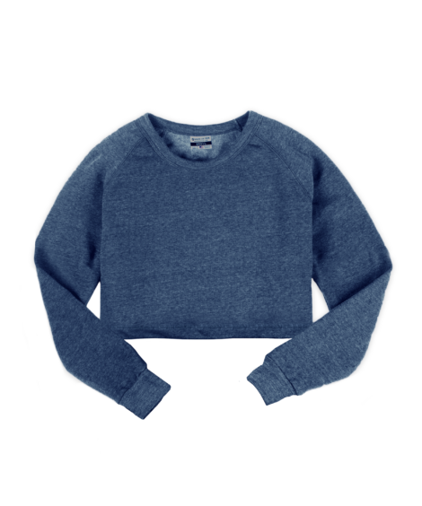 Navy Crop Sweatshirt