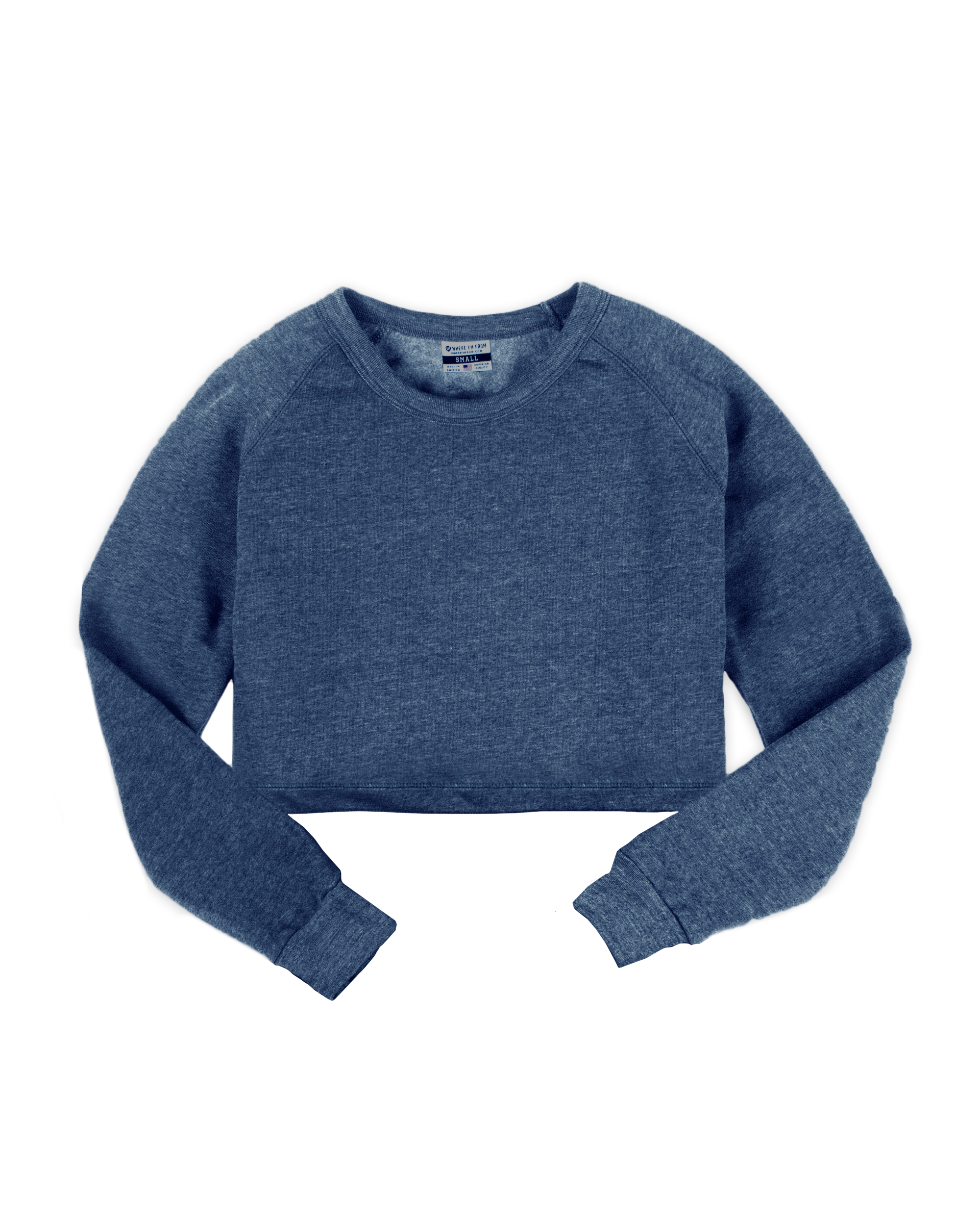 Navy Crop Sweatshirt