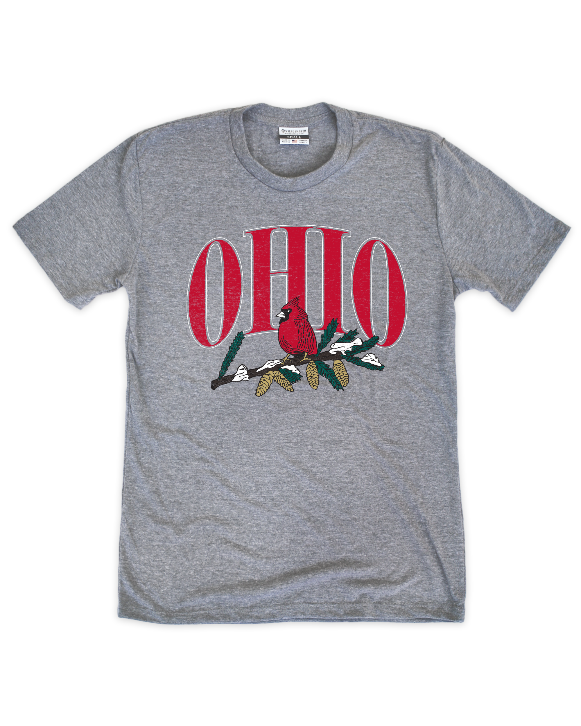 Ohio Cardinal Tree Crew T-Shirt