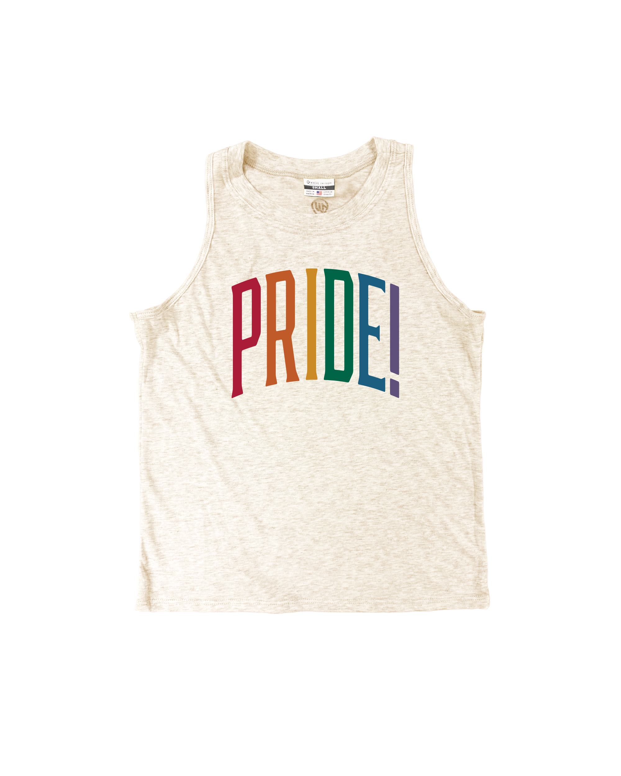 Pride Oatmeal Relaxed Tank