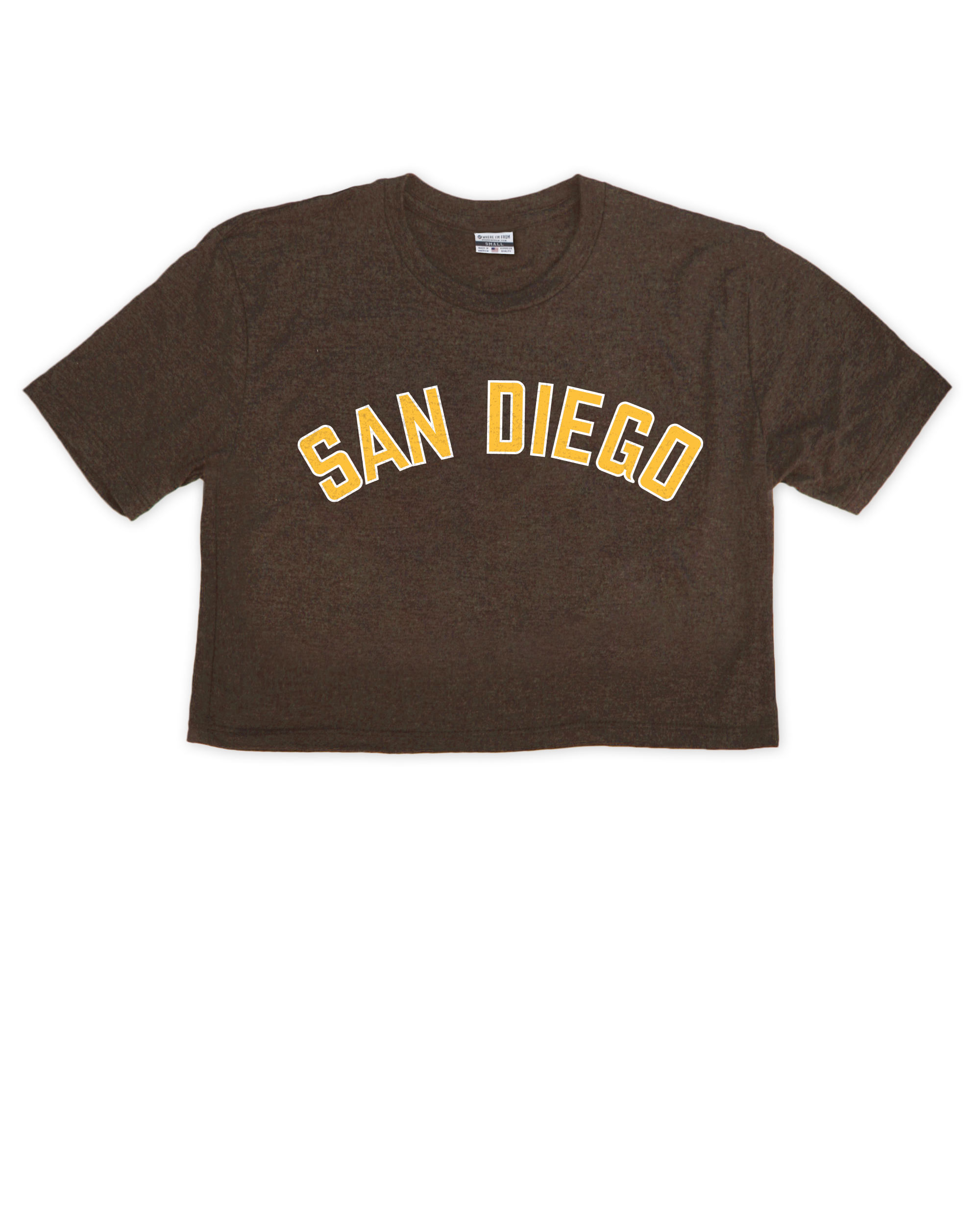 San Diego Jersey F/B Crop Top