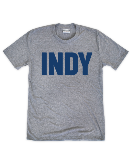 Simple Indy Gray Crew T-Shirt