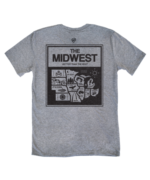 Midwest Map Gray Crew
