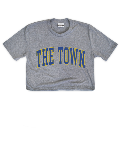 The Town Jersey Gray Crop Top