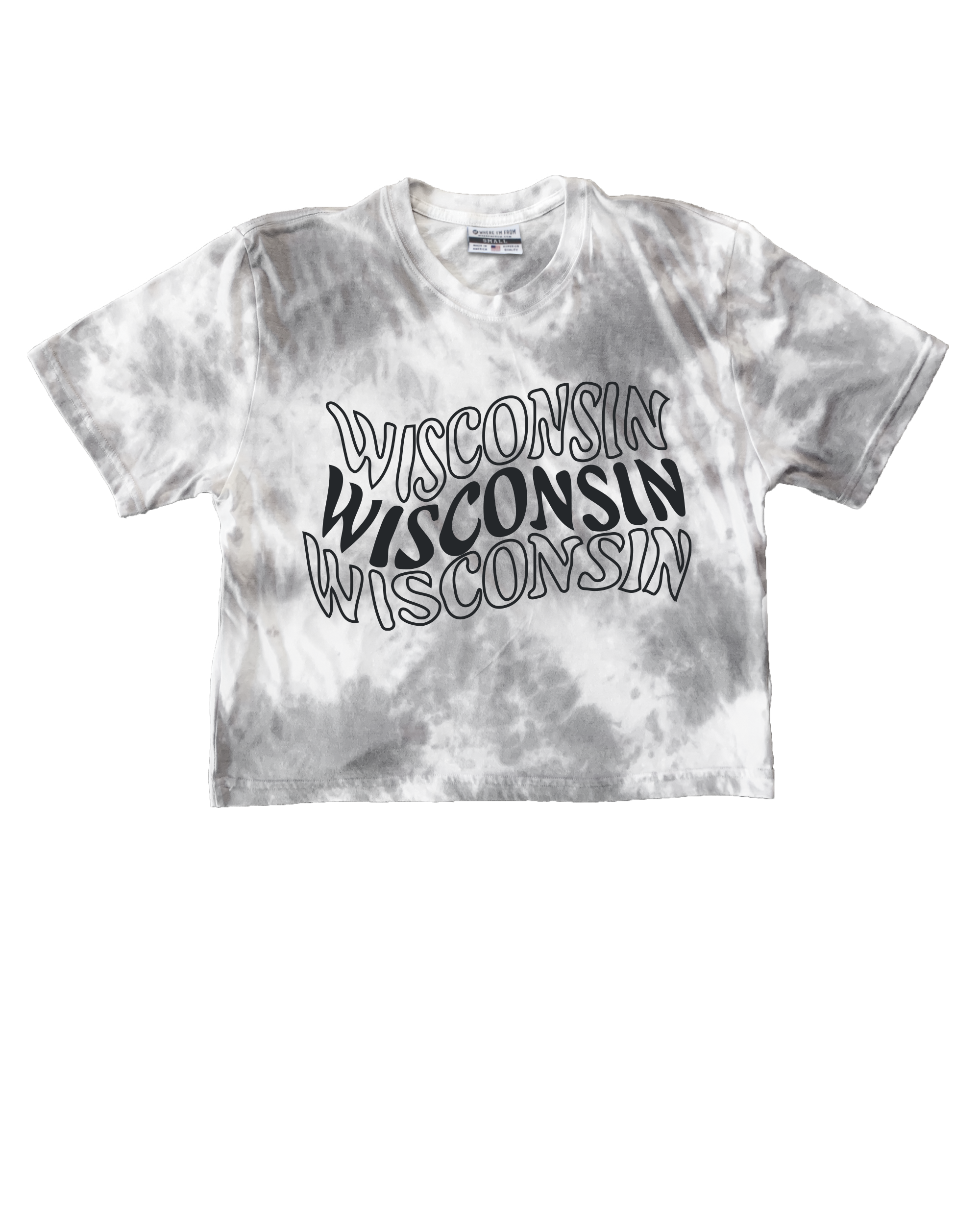 Wisconsin Repeat Tie Dye Crop Top