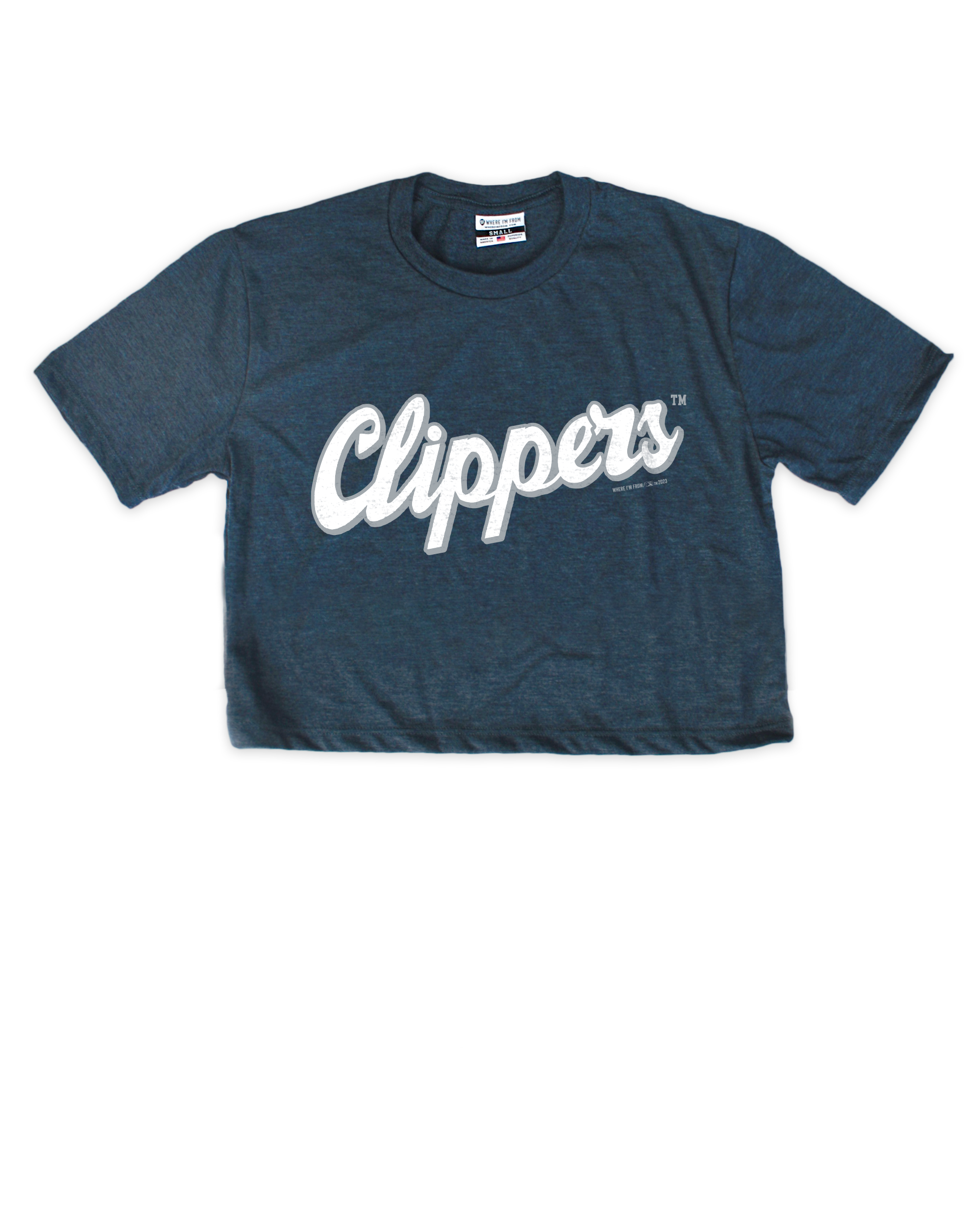 Clippers Script Crop Top