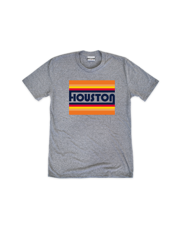 Houston Vintage Lines Gray Youth