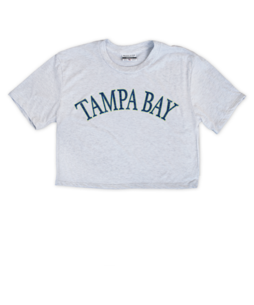Tampa Bay Jersey Ash Crop Top