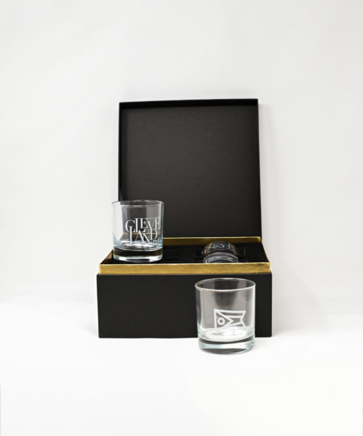 OH + CLE Whiskey Glass Gift Set - Where I'm Apparel