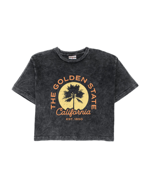 The Golden State Palm Mineral Crop Top
