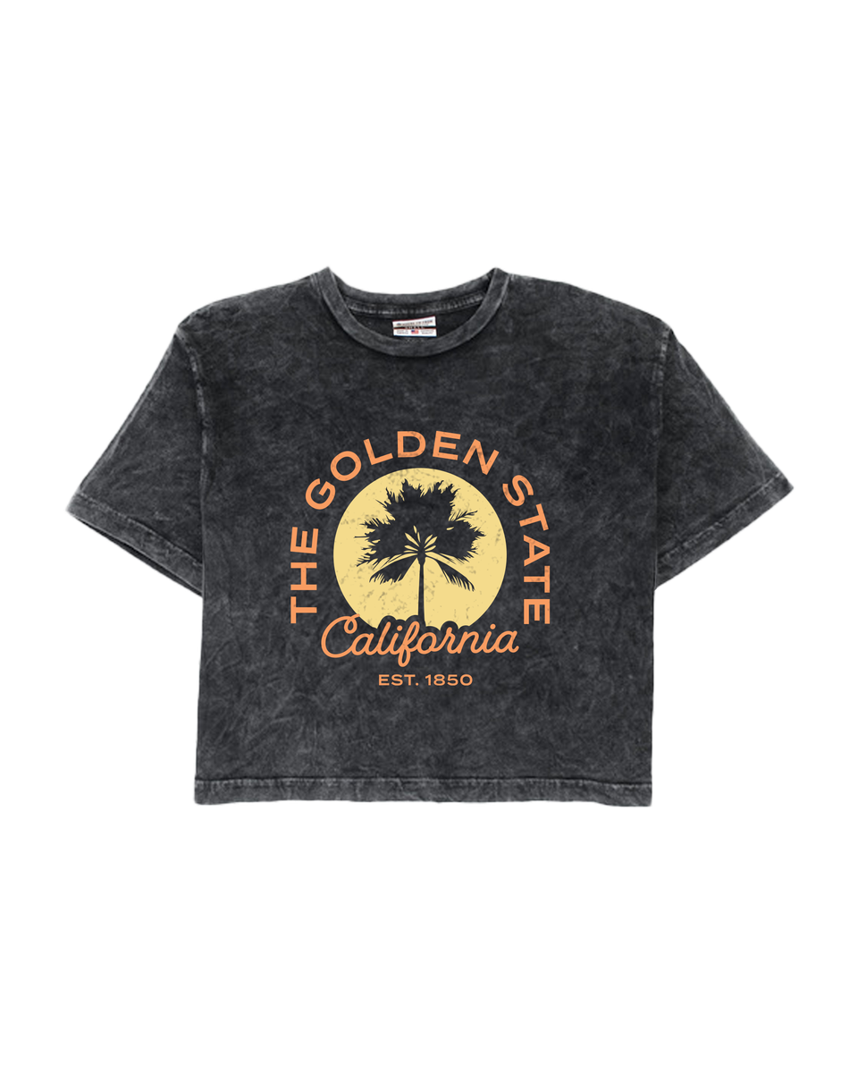 The Golden State Palm Mineral Crop Top