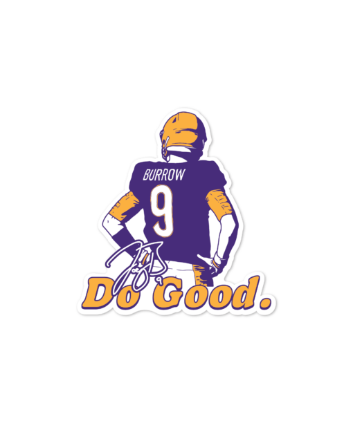 Do Good Joe Purple Sticker – Joe Burrow Foundation