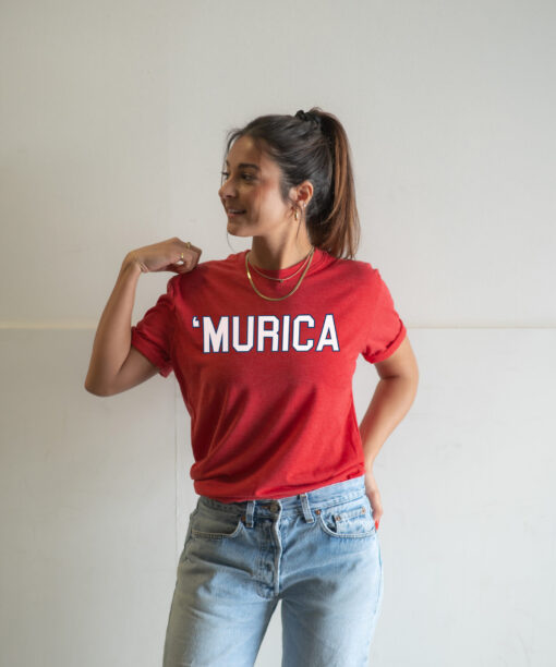 Murica Red Crew T-Shirt