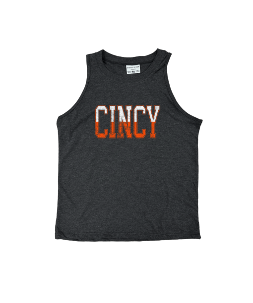 Cincy Two Color Black Relaxed Tank