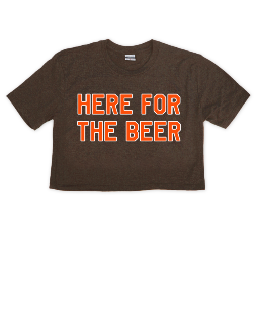 Cleveland Here For the Beer Crop Top